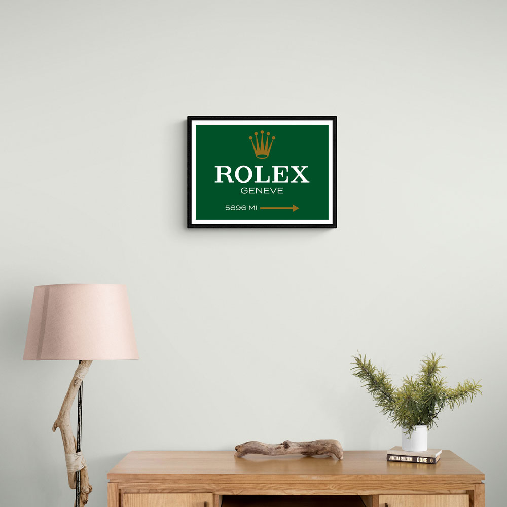 Rolex Genève Green Sign