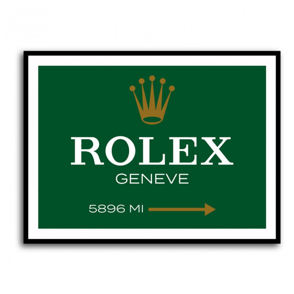 Rolex Genève Green Sign