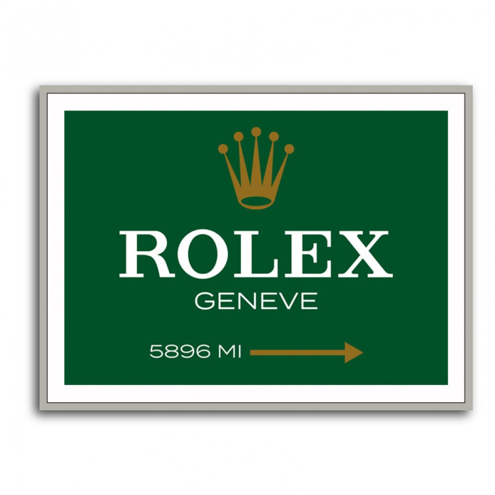 Rolex Genève Green Sign