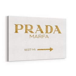 Prada Marfa Gold Sign