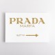 Prada Marfa Gold Sign