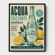 Acqua Frizzante Italiana Soft Drink Vintage Art Print