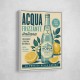 Acqua Frizzante Italiana Soft Drink Vintage Art Print