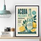 Acqua Frizzante Italiana Soft Drink Vintage Art Print