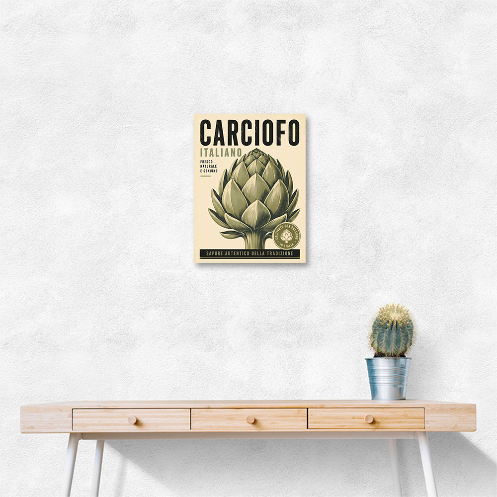 Artichoke Italian Vintage Food Wall Art