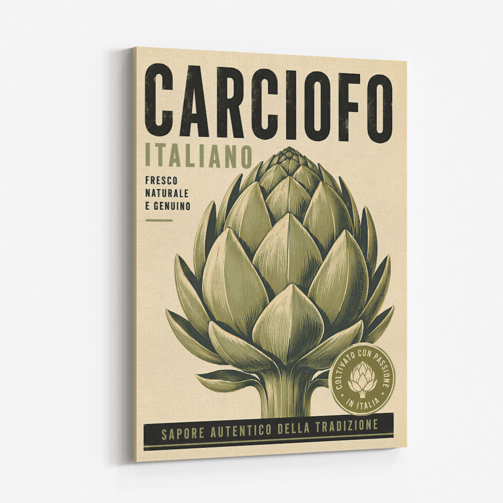 Artichoke Italian Vintage Food Wall Art
