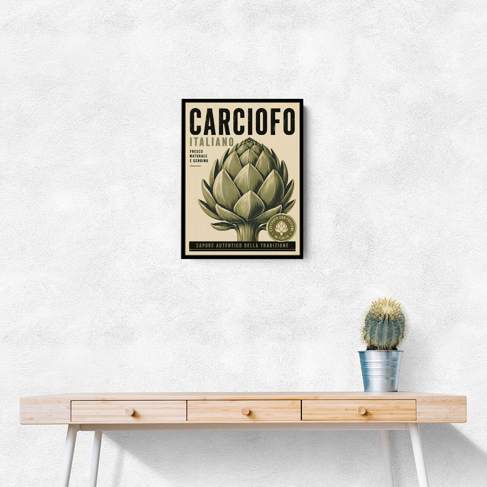 Artichoke Italian Vintage Food Wall Art
