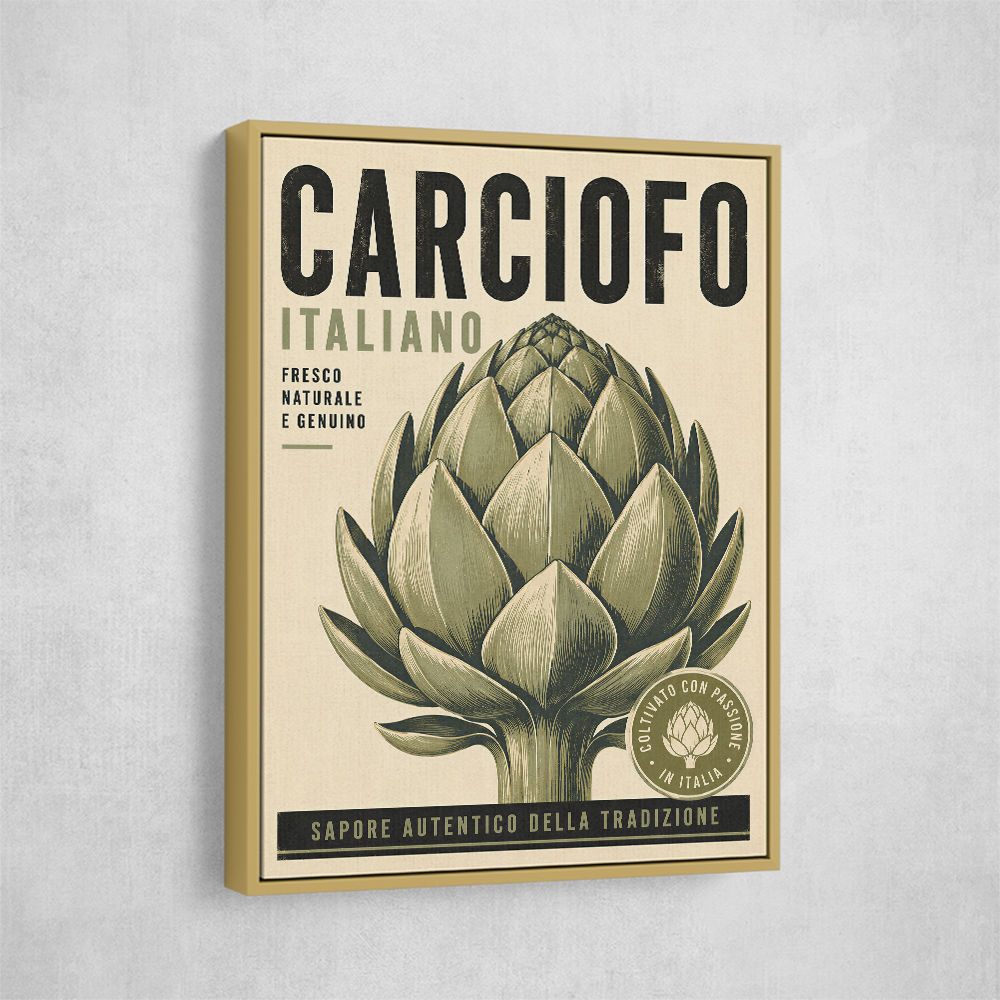 Artichoke Italian Vintage Food Wall Art