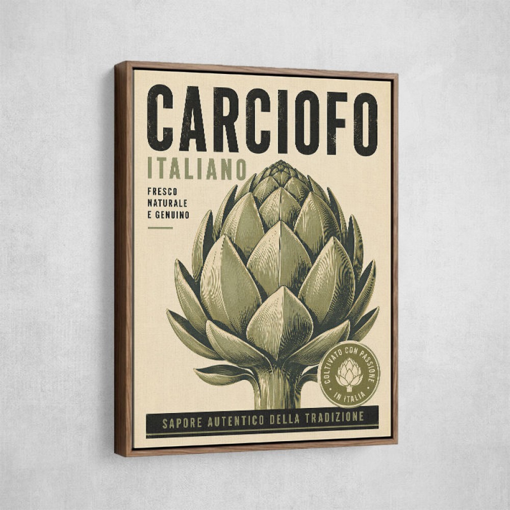 Artichoke Italian Vintage Food Wall Art