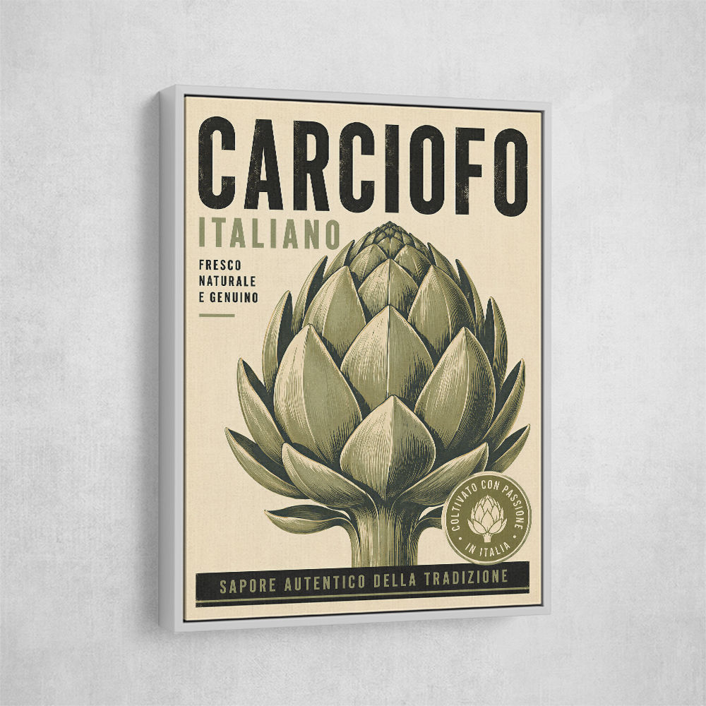 Artichoke Italian Vintage Food Wall Art