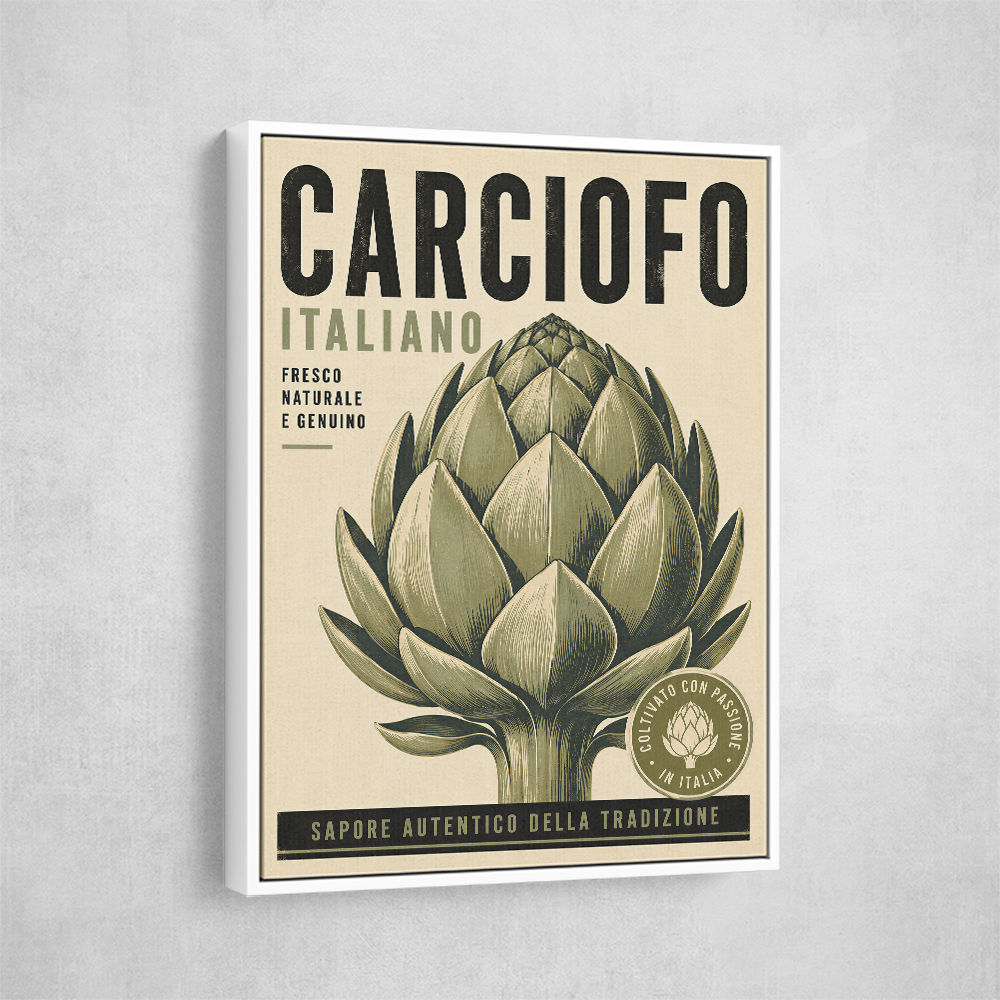 Artichoke Italian Vintage Food Wall Art