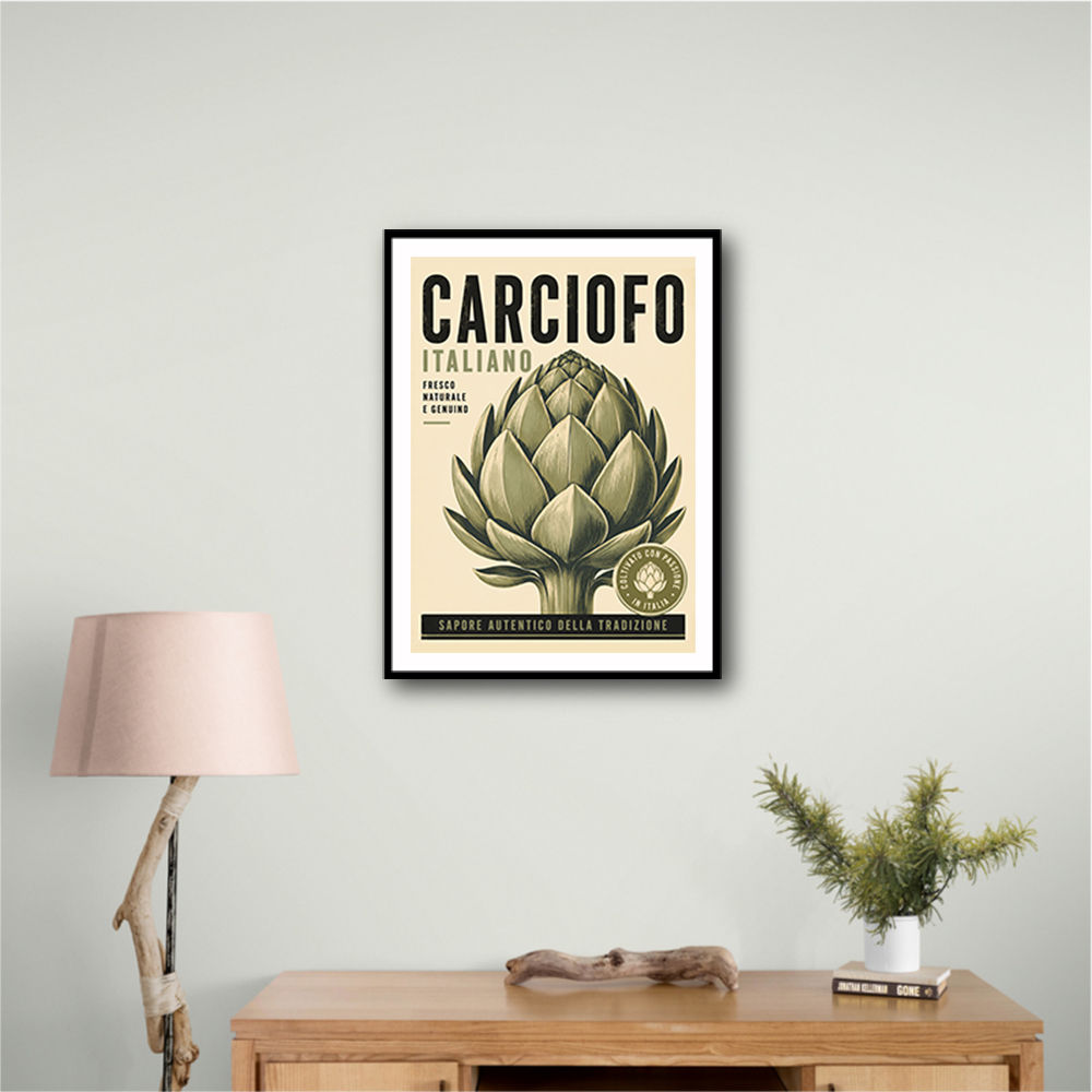 Artichoke Italian Vintage Food Wall Art