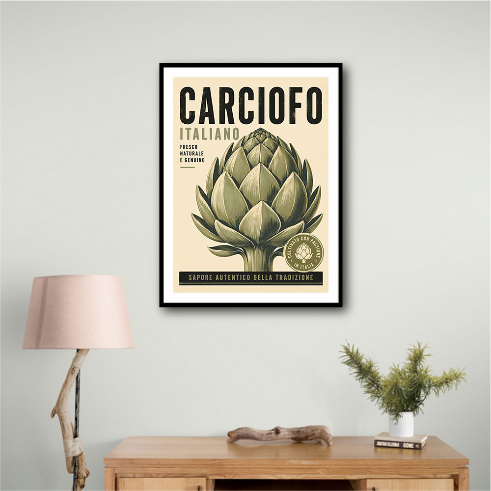 Artichoke Italian Vintage Food Wall Art