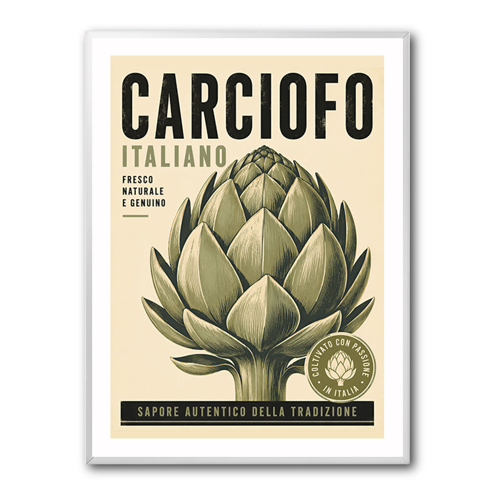 Artichoke Italian Vintage Food Wall Art