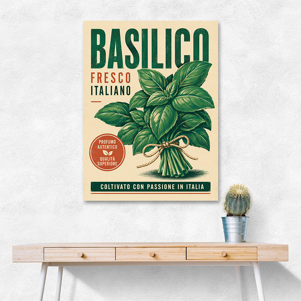Basil Fresco Italiano Vintage Wall Art