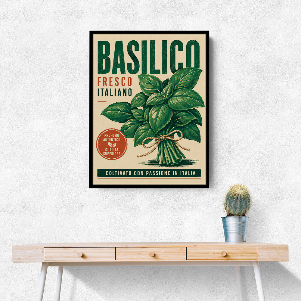 Basil Fresco Italiano Vintage Wall Art
