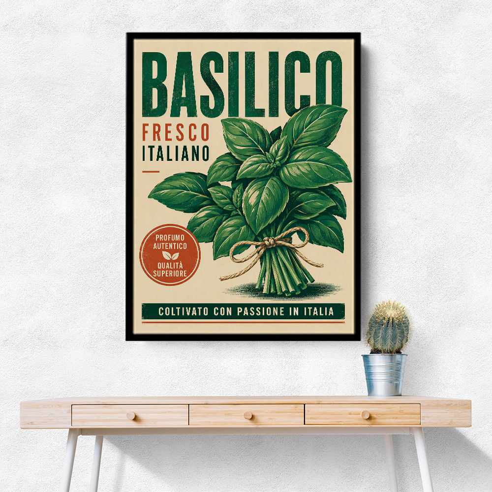 Basil Fresco Italiano Vintage Wall Art