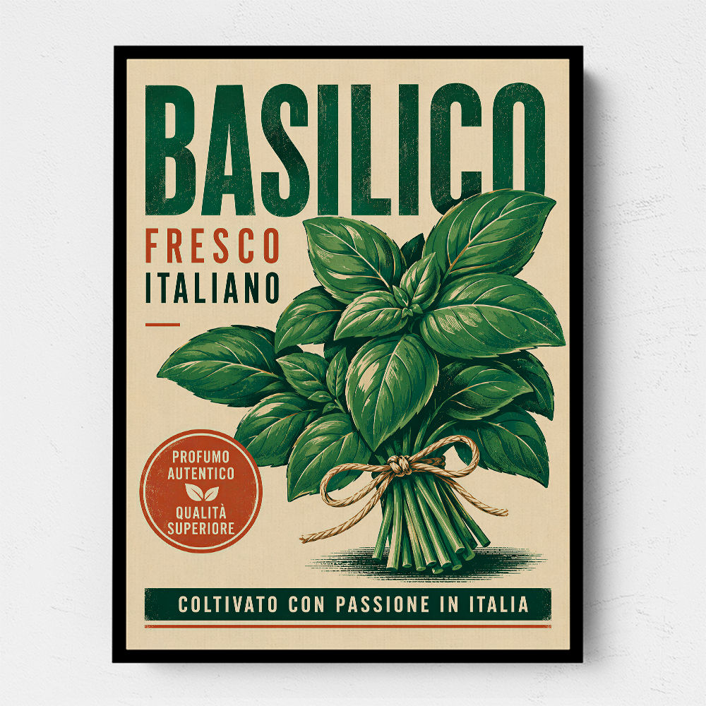 Basil Fresco Italiano Vintage Wall Art