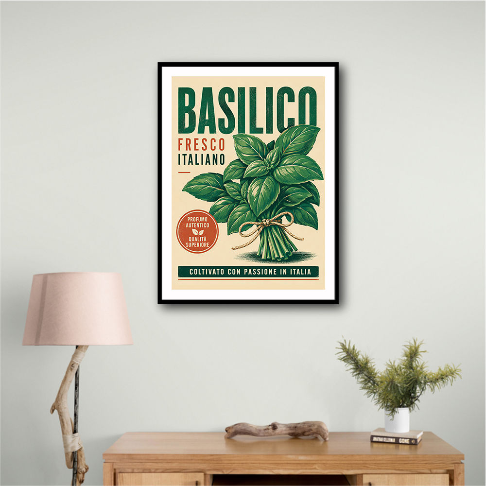 Basil Fresco Italiano Vintage Wall Art