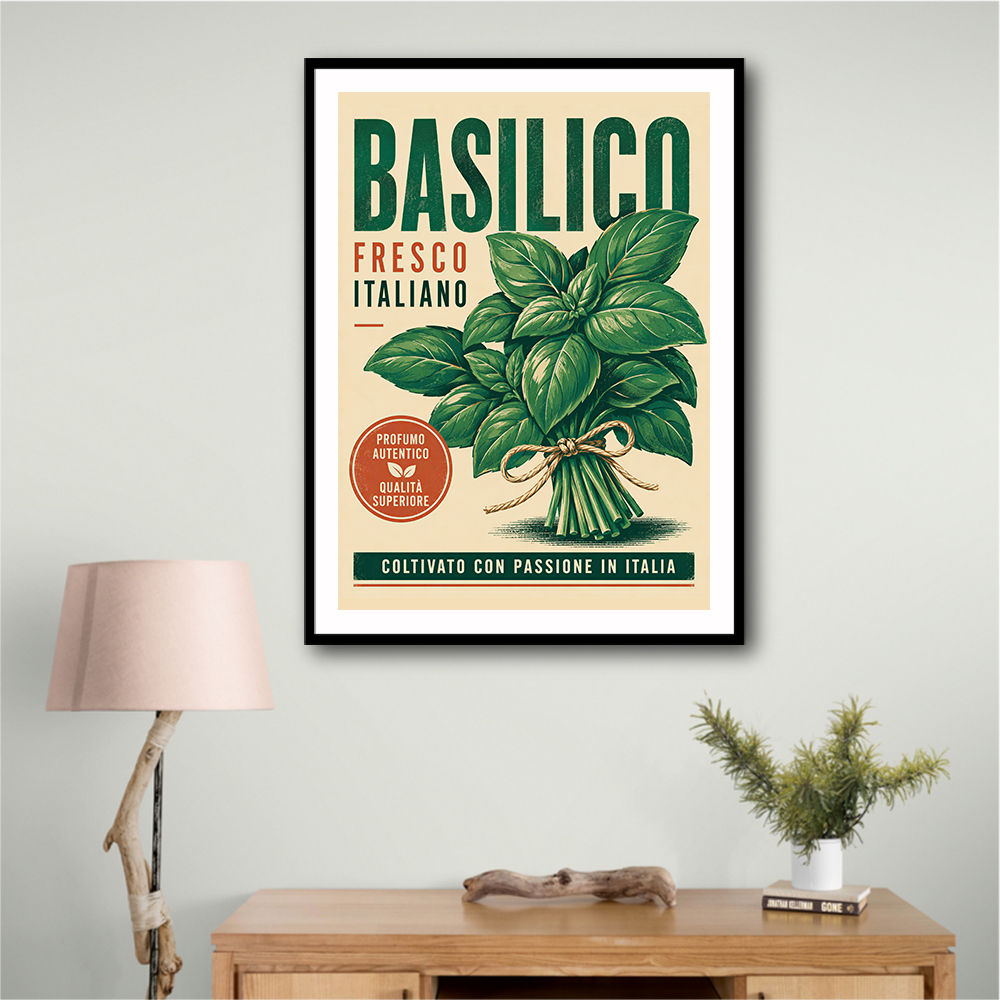 Basil Fresco Italiano Vintage Wall Art