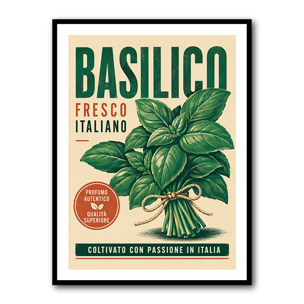 Basil Fresco Italiano Vintage Wall Art
