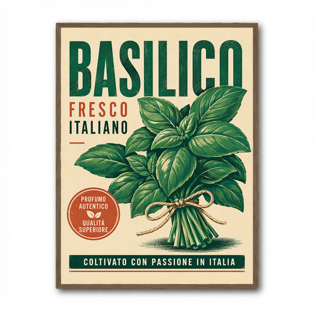 Basil Fresco Italiano Vintage Wall Art