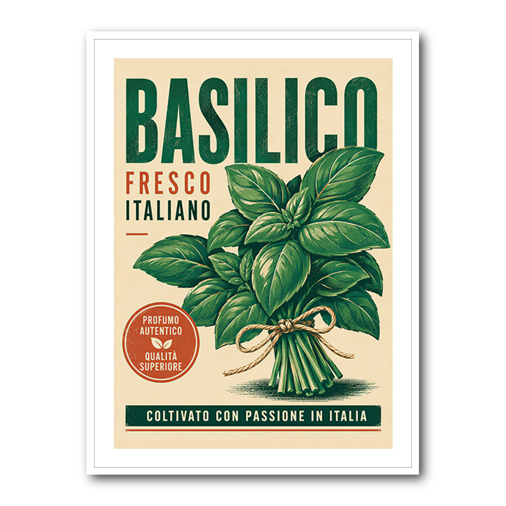 Basil Fresco Italiano Vintage Wall Art