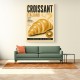 Croissant Italian Food Poster Wall Art