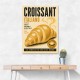 Croissant Italian Food Poster Wall Art