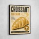 Croissant Italian Food Poster Wall Art