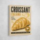 Croissant Italian Food Poster Wall Art