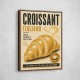Croissant Italian Food Poster Wall Art