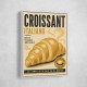 Croissant Italian Food Poster Wall Art