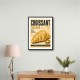 Croissant Italian Food Poster Wall Art
