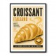 Croissant Italian Food Poster Wall Art