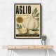 Garlic Cloves Italian Vintage Wall Art