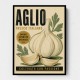 Garlic Cloves Italian Vintage Wall Art