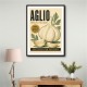 Garlic Cloves Italian Vintage Wall Art
