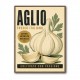 Garlic Cloves Italian Vintage Wall Art