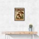 Italian Mushrooms Vintage Food Poster Art Print
