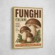Italian Mushrooms Vintage Food Poster Art Print