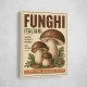 Italian Mushrooms Vintage Food Poster Art Print