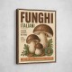 Italian Mushrooms Vintage Food Poster Art Print
