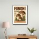 Italian Mushrooms Vintage Food Poster Art Print