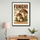 Italian Mushrooms Vintage Food Poster Art Print
