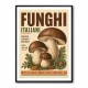 Italian Mushrooms Vintage Food Poster Art Print