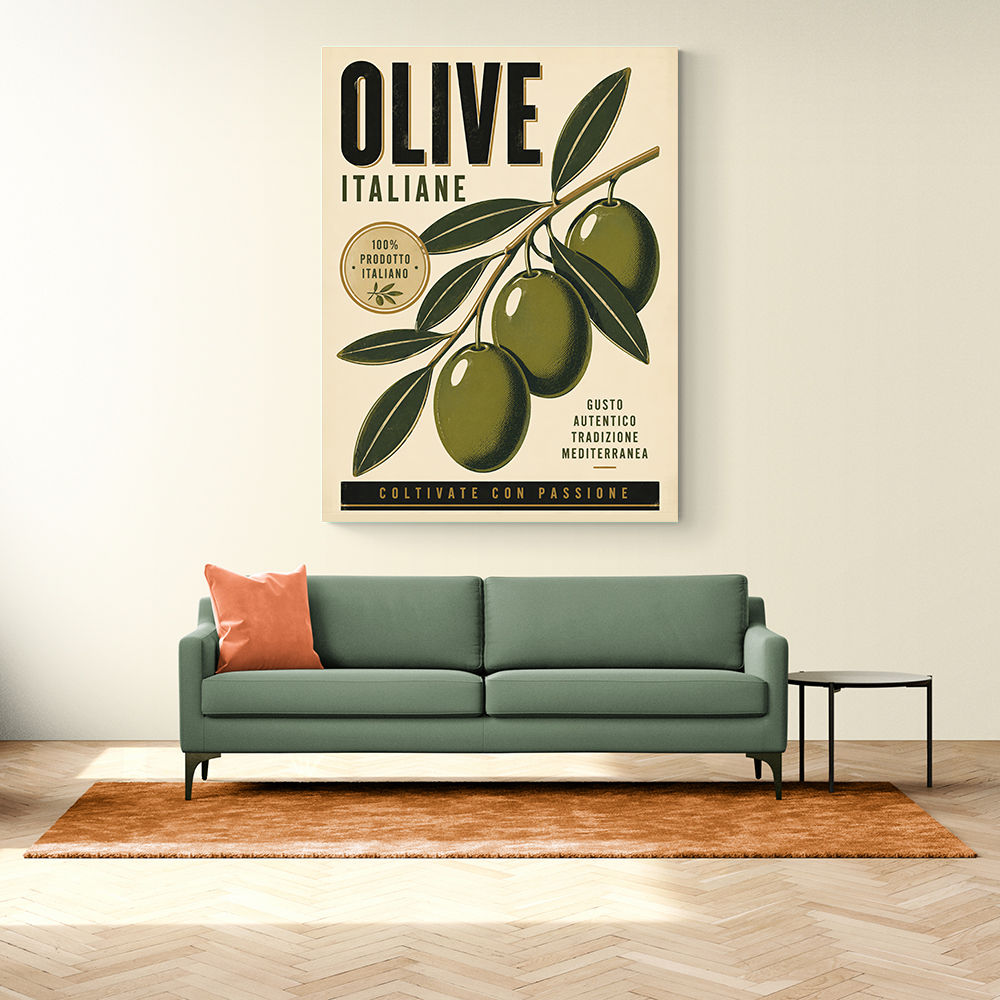 Italian Olives Vintage Poster Wall Art