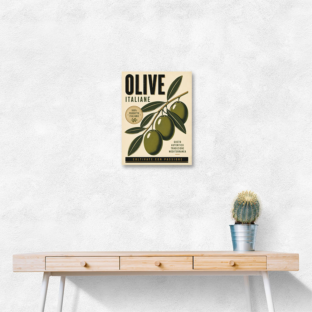 Italian Olives Vintage Poster Wall Art