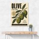 Italian Olives Vintage Poster Wall Art