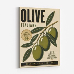 Italian Olives Vintage Poster Wall Art